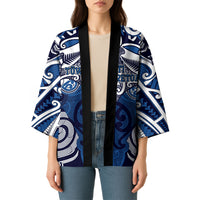 Personalised Maori Ngati Tuwharetoa Kimono Silver Fern Kowhaiwhai Art LT01 - Polynesian Pride