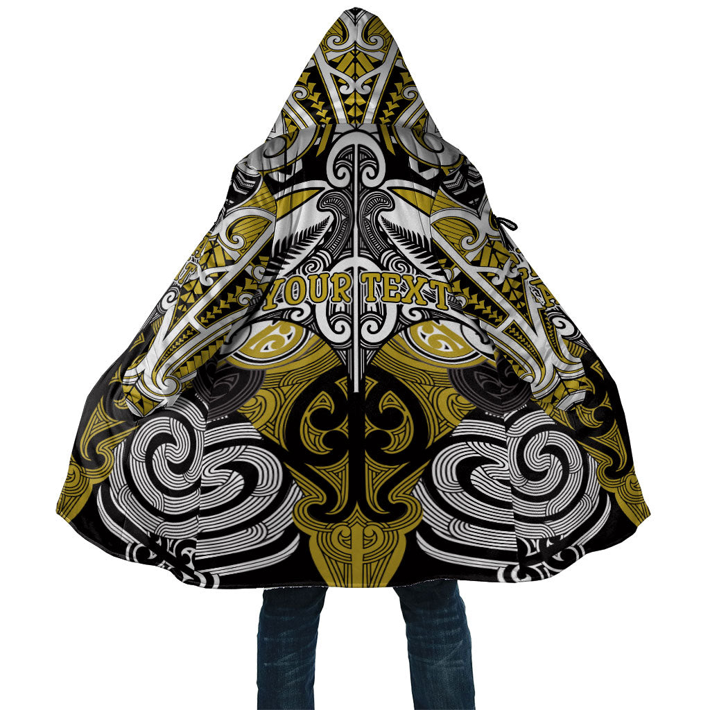 Personalised Maori Ngati Whatua Cloak Silver Fern Kowhaiwhai Art LT01 Unisex Yellow - Polynesian Pride