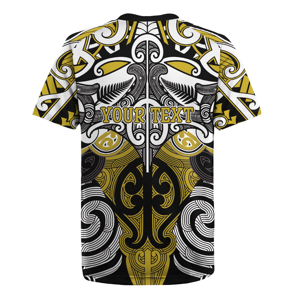 Personalised Maori Ngati Whatua Rugby Jersey Silver Fern Kowhaiwhai Art LT01 - Polynesian Pride