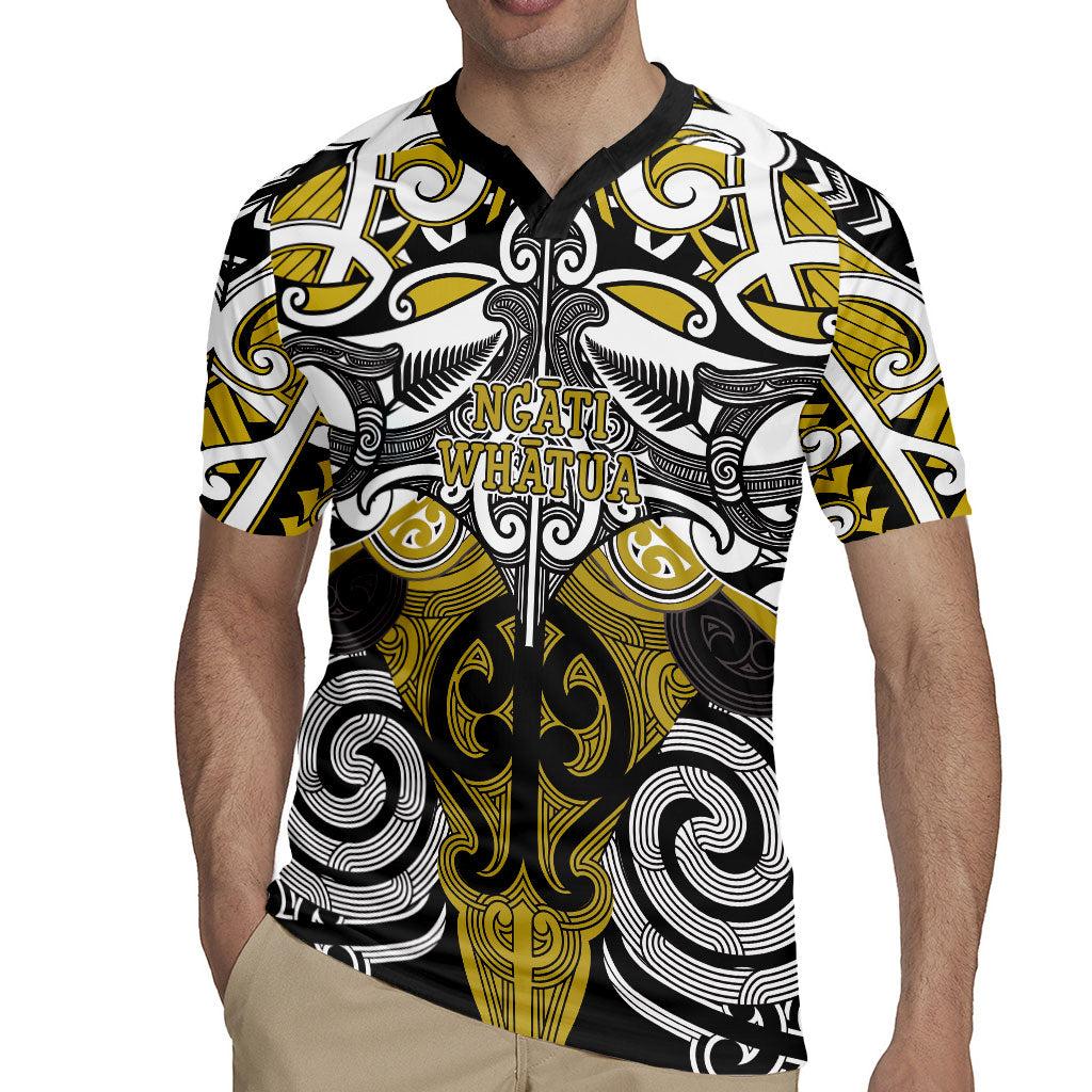Personalised Maori Ngati Whatua Rugby Jersey Silver Fern Kowhaiwhai Art LT01 - Polynesian Pride