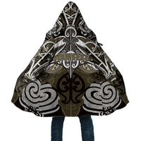 Personalised Maori Waikato Tainui Cloak Silver Fern Kowhaiwhai Art LT01 Unisex Muted Gold - Polynesian Pride