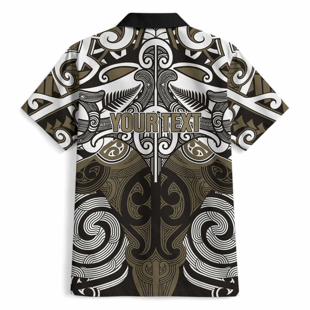 Personalised Maori Waikato Tainui Hawaiian Shirt Silver Fern Kowhaiwhai Art LT01 - Polynesian Pride