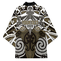 Personalised Maori Waikato Tainui Kimono Silver Fern Kowhaiwhai Art LT01 - Polynesian Pride