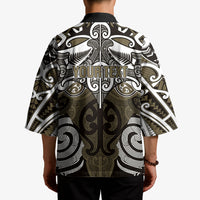 Personalised Maori Waikato Tainui Kimono Silver Fern Kowhaiwhai Art LT01 - Polynesian Pride