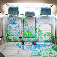 Kia Ora Maori New Zealand Pastel Back Car Seat Cover Sun Ta Moko Aqua Green Version LT01 - Polynesian Pride