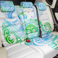Kia Ora Maori New Zealand Pastel Back Car Seat Cover Sun Ta Moko Aqua Green Version LT01 - Polynesian Pride
