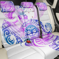 Kia Ora Maori New Zealand Pastel Back Car Seat Cover Sun Ta Moko Lilac Version LT01 - Polynesian Pride