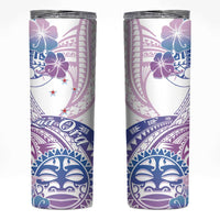 Kia Ora Maori New Zealand Pastel Skinny Tumbler Sun Ta Moko Lilac Version
