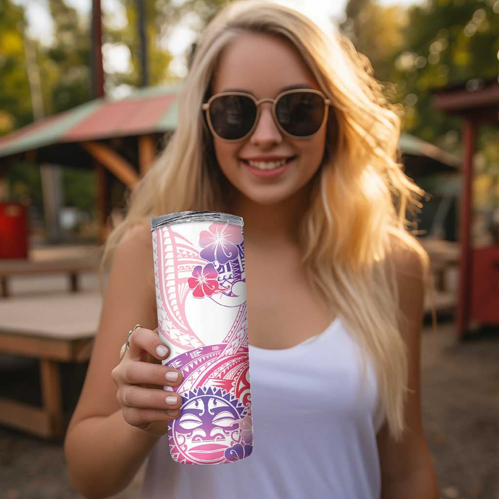 Kia Ora Maori New Zealand Pastel Skinny Tumbler Sun Ta Moko Sweet Version