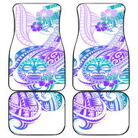 Kia Ora Maori New Zealand Pastel Car Mats Sun Ta Moko Violet Version LT01 Purple - Polynesian Pride