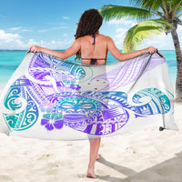 Kia Ora Maori New Zealand Pastel Sarong Sun Ta Moko Violet Version LT01 - Polynesian Pride