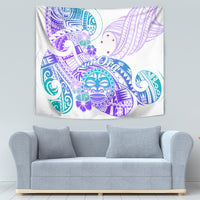Kia Ora Maori New Zealand Pastel Tapestry Sun Ta Moko Violet Version LT01 - Polynesian Pride