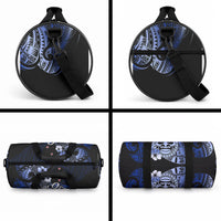 Aotearoa Kia Ora New Zealand Ta Moko Blue Version Duffle Bag LT01 - Polynesian Pride