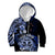 Aotearoa Kia Ora New Zealand Ta Moko Blue Version Kid Hoodie LT01 Hoodie Blue - Polynesian Pride