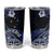 Aotearoa Kia Ora New Zealand Ta Moko Blue Version Tumbler Cup