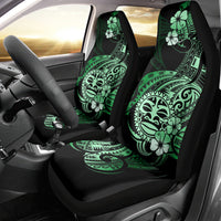 Aotearoa Kia Ora New Zealand Ta Moko Green Version Car Seat Cover LT01 - Polynesian Pride