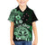 Aotearoa Kia Ora New Zealand Ta Moko Green Version Kid Hawaiian Shirt LT01 Kid Green - Polynesian Pride