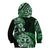 Aotearoa Kia Ora New Zealand Ta Moko Green Version Kid Hoodie LT01 - Polynesian Pride