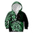 Aotearoa Kia Ora New Zealand Ta Moko Green Version Kid Hoodie LT01 Zip Hoodie Green - Polynesian Pride