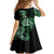 Aotearoa Kia Ora New Zealand Ta Moko Green Version Kid Short Sleeve Dress LT01 - Polynesian Pride