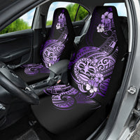 Aotearoa Kia Ora New Zealand Ta Moko Purple Version Car Seat Cover LT01 - Polynesian Pride
