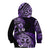 Aotearoa Kia Ora New Zealand Ta Moko Purple Version Kid Hoodie LT01 - Polynesian Pride