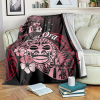 Aotearoa Kia Ora New Zealand Ta Moko Red Version Blanket LT01 - Polynesian Pride