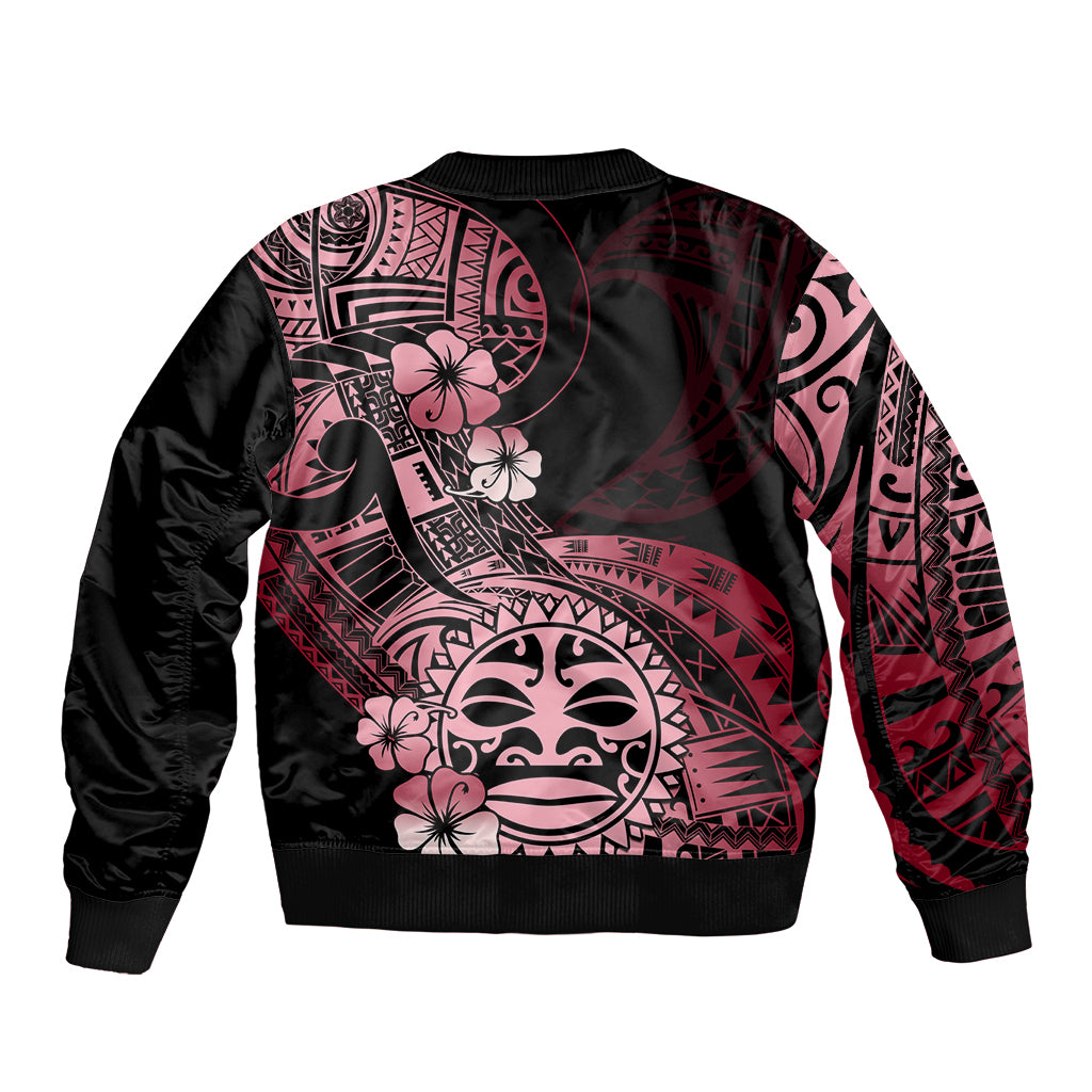 Aotearoa Kia Ora New Zealand Ta Moko Red Version Bomber Jacket LT01 - Polynesian Pride