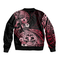 Aotearoa Kia Ora New Zealand Ta Moko Red Version Bomber Jacket LT01 - Polynesian Pride