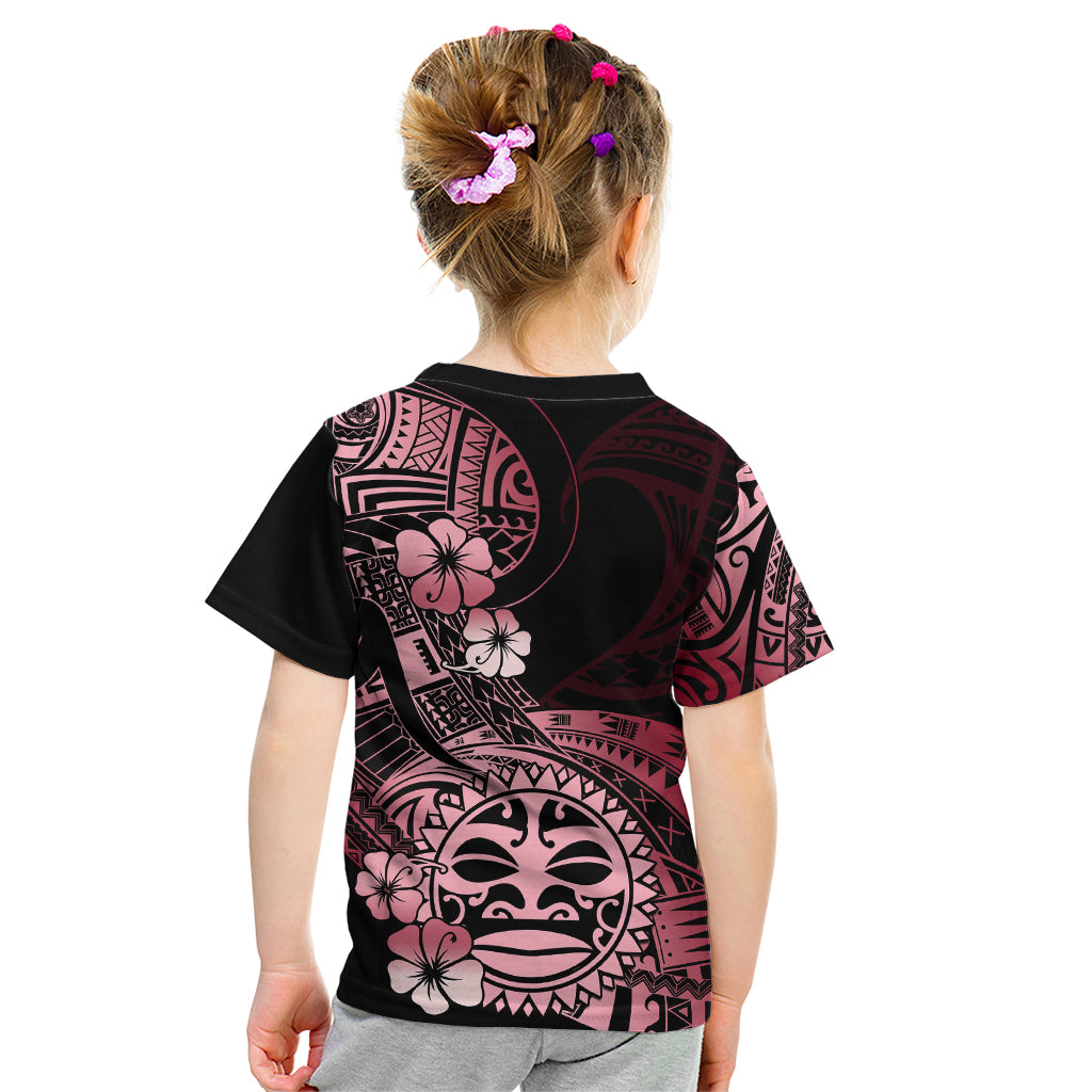 Aotearoa Kia Ora New Zealand Ta Moko Red Version Kid T Shirt LT01 - Polynesian Pride