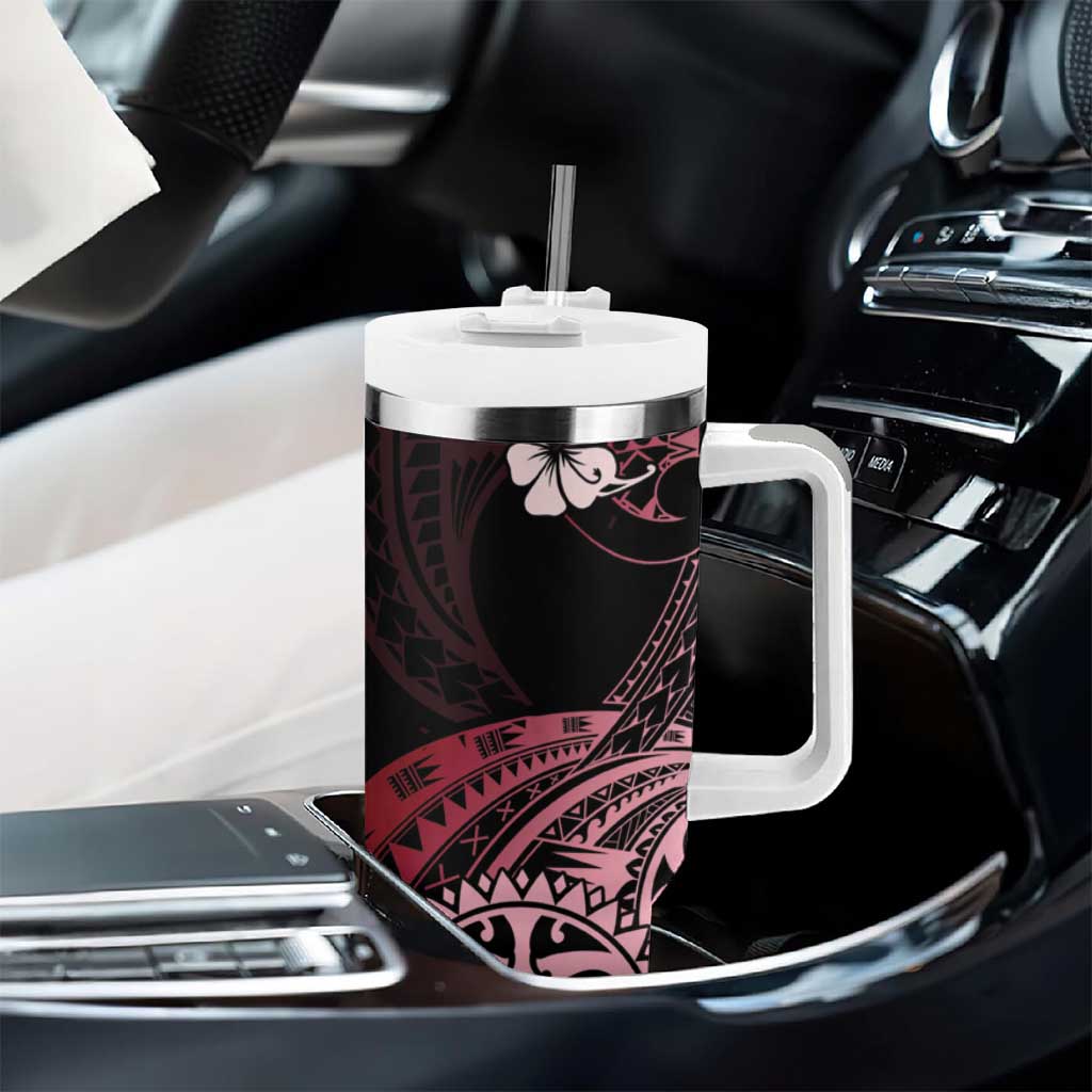 Aotearoa Kia Ora New Zealand Ta Moko Red Version Tumbler With Handle