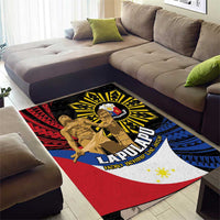 Lapulapu The First Filipino Hero Area Rug Polynesian Pattern