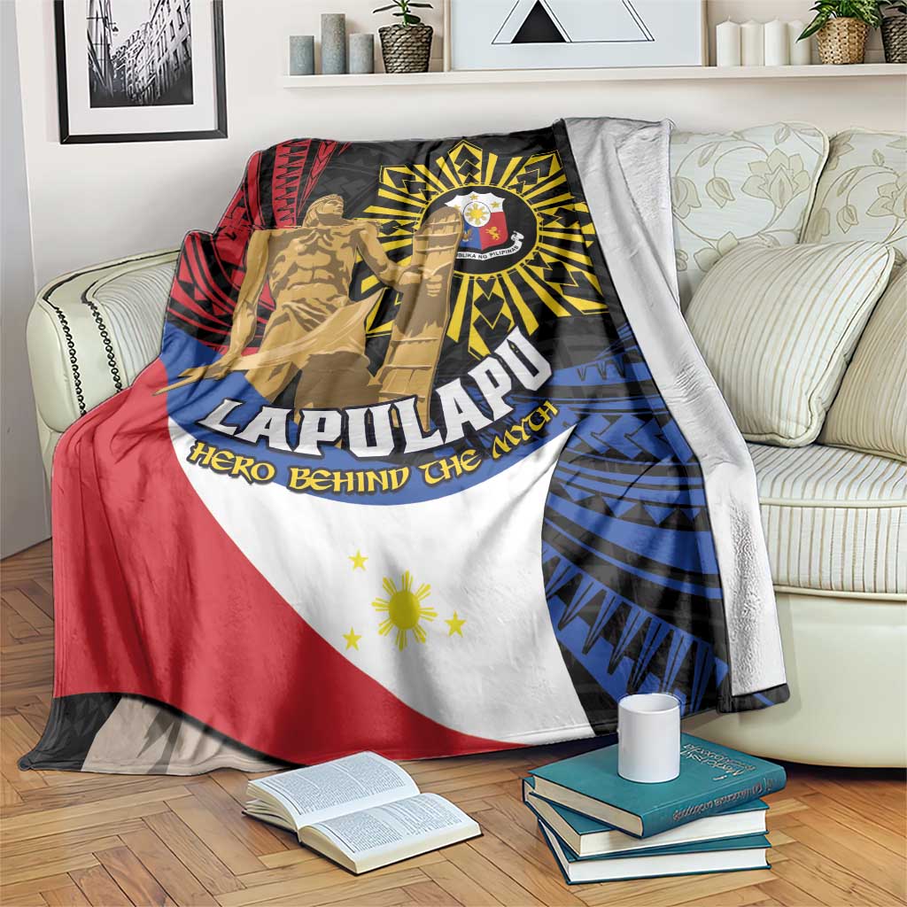 Lapulapu The First Filipino Hero Blanket Polynesian Pattern