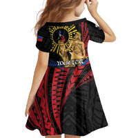 Personalized Lapulapu The First Filipino Hero Family Matching Long Sleeve Bodycon Dress and Hawaiian Shirt Polynesian Pattern LT01 - Polynesian Pride
