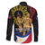 Personalized Lapulapu The First Filipino Hero Family Matching Off The Shoulder Long Sleeve Dress and Hawaiian Shirt Polynesian Pattern