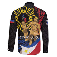 Personalized Lapulapu The First Filipino Hero Family Matching Off Shoulder Short Dress and Hawaiian Shirt Polynesian Pattern LT01 - Polynesian Pride