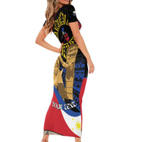 Personalized Lapulapu The First Filipino Hero Family Matching Short Sleeve Bodycon Dress and Hawaiian Shirt Polynesian Pattern LT01 - Polynesian Pride