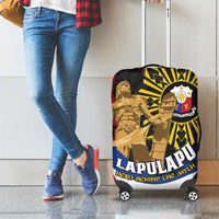 Lapulapu The First Filipino Hero Luggage Cover Polynesian Pattern
