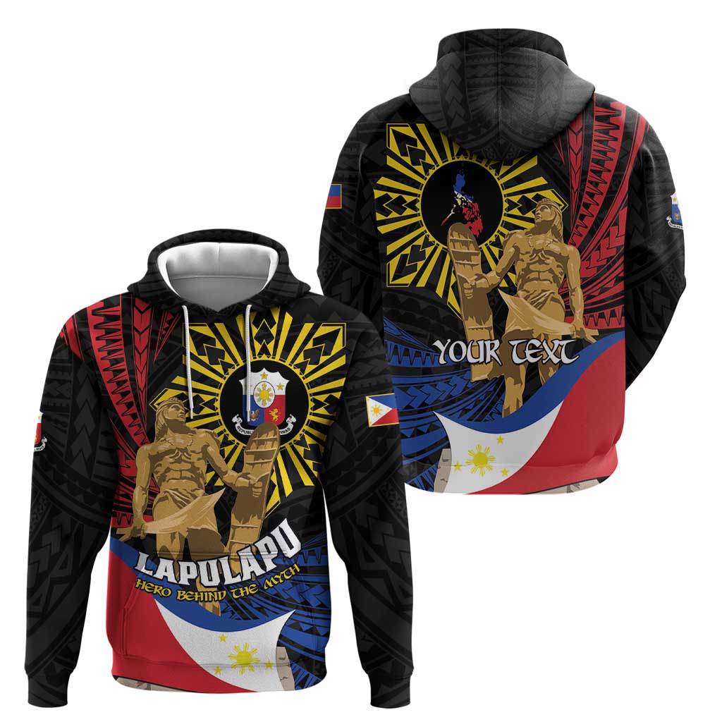 Personalized Lapulapu The First Filipino Hero Zip Hoodie Polynesian Pattern