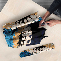 Puakenikeni Maile Lei Umbrella Frangipani Blue Tropical Leaves