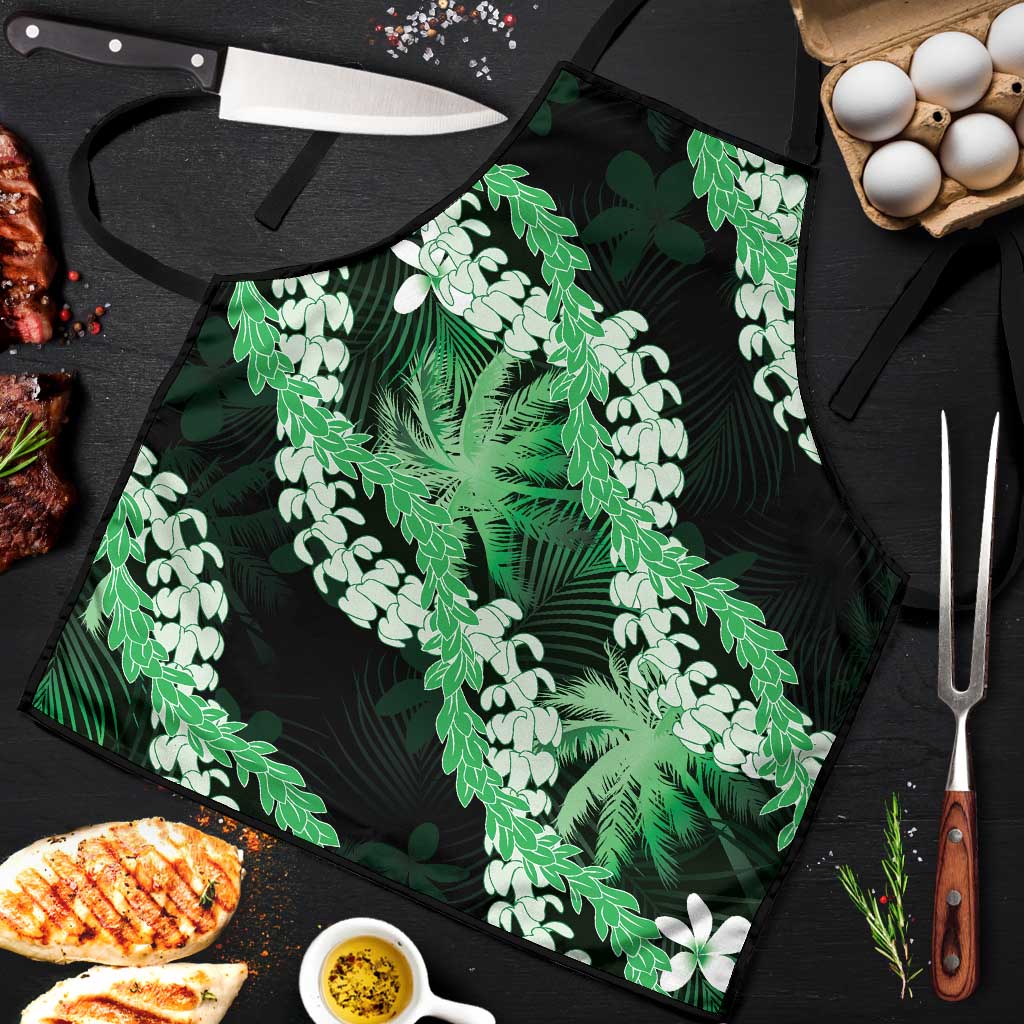 Puakenikeni Maile Lei Apron Frangipani Green Tropical Leaves