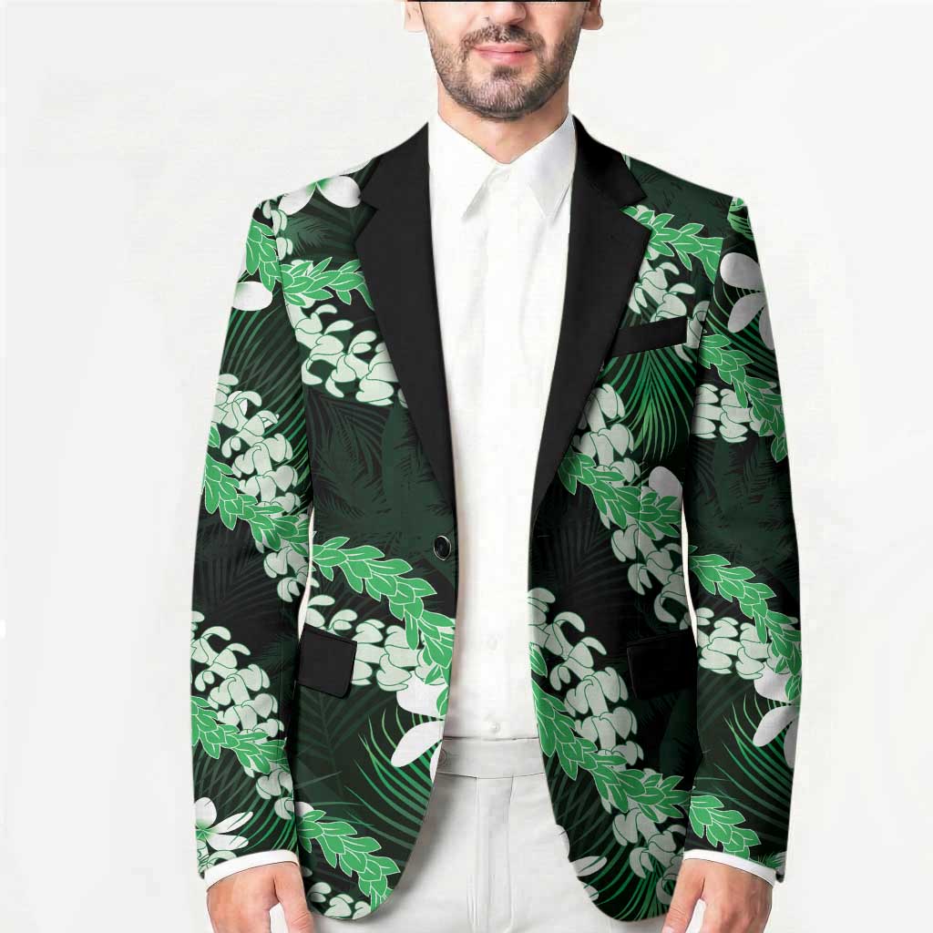 Puakenikeni Maile Lei Blazer Frangipani Green Tropical Leaves