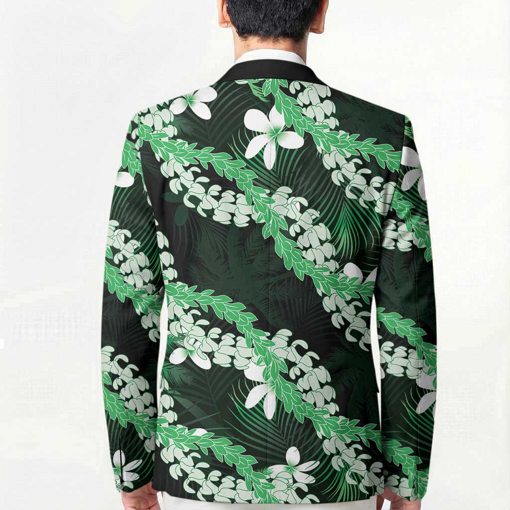 Puakenikeni Maile Lei Blazer Frangipani Green Tropical Leaves