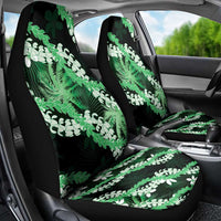 Puakenikeni Maile Lei Car Seat Cover Frangipani Green Tropical Leaves LT01 - Polynesian Pride