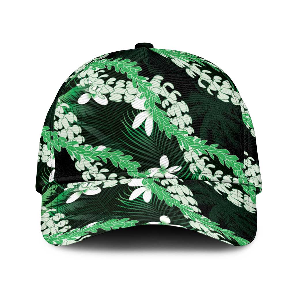 Puakenikeni Maile Lei Classic Cap Frangipani Green Tropical Leaves