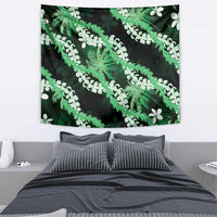 Puakenikeni Maile Lei Tapestry Frangipani Green Tropical Leaves LT01 - Polynesian Pride