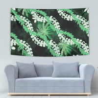 Puakenikeni Maile Lei Tapestry Frangipani Green Tropical Leaves LT01 - Polynesian Pride