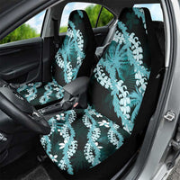 Puakenikeni Maile Lei Car Seat Cover Frangipani Turquoise Tropical Leaves LT01 - Polynesian Pride