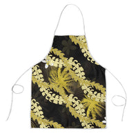 Puakenikeni Maile Lei Apron Frangipani Yellow Tropical Leaves