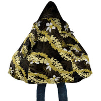 Puakenikeni Maile Lei Cloak Frangipani Yellow Tropical Leaves